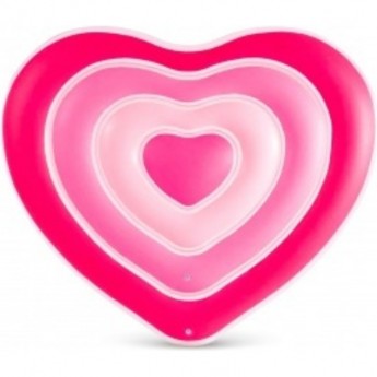 Надувной матрас для плавания INTEX "МИЛОЕ СЕРДЦЕ", 155х135х25см до 100кг